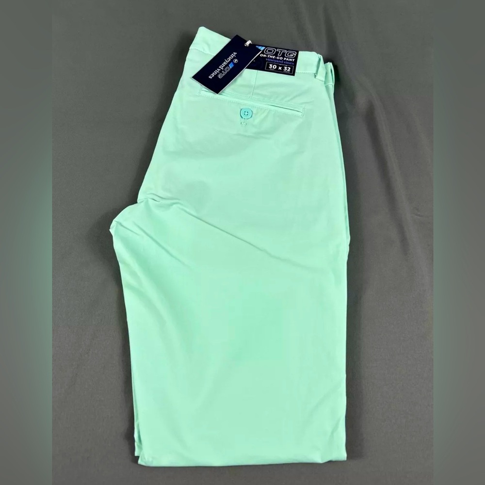 Vineyard Vines Performance On The Go Golf Pants 30 x 32 Crystal Blue